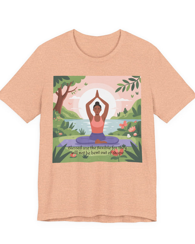 "Blessed are the Flexible" Unisex Short Sleeve Tee