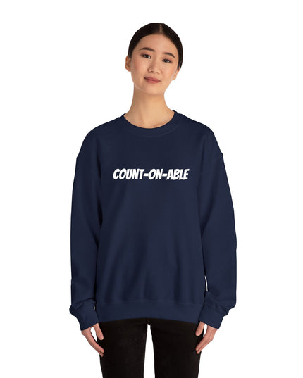 "Count-on-able" Unisex Embroidered Sweatshirt