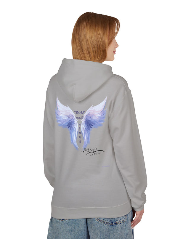 "Trust your Wings, Not the Branch" Unisex Midweight Softstyle Fleece Hoodie