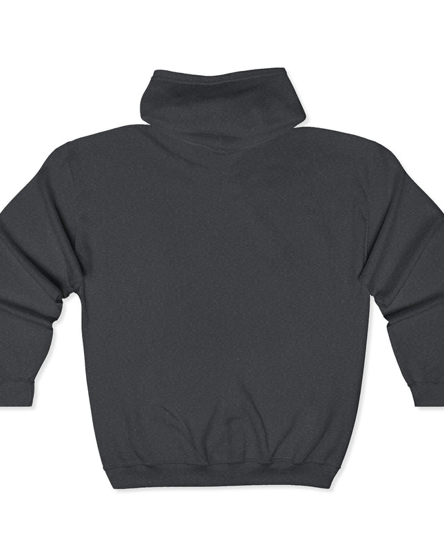 "Mom Strong (White embroidery)" Unisex Heavy Blend Full Zip Hooded Sweatshirt