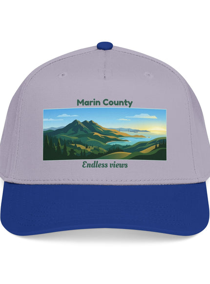 "Marin County - Endless Views" Mid Profile Baseball Cap