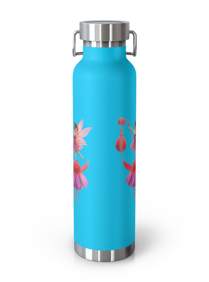 "Fuchsia Fairy" Copper Vacuum Insulated Bottle, 22oz