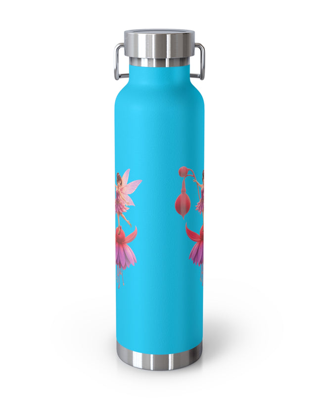"Fuchsia Fairy" Copper Vacuum Insulated Bottle, 22oz