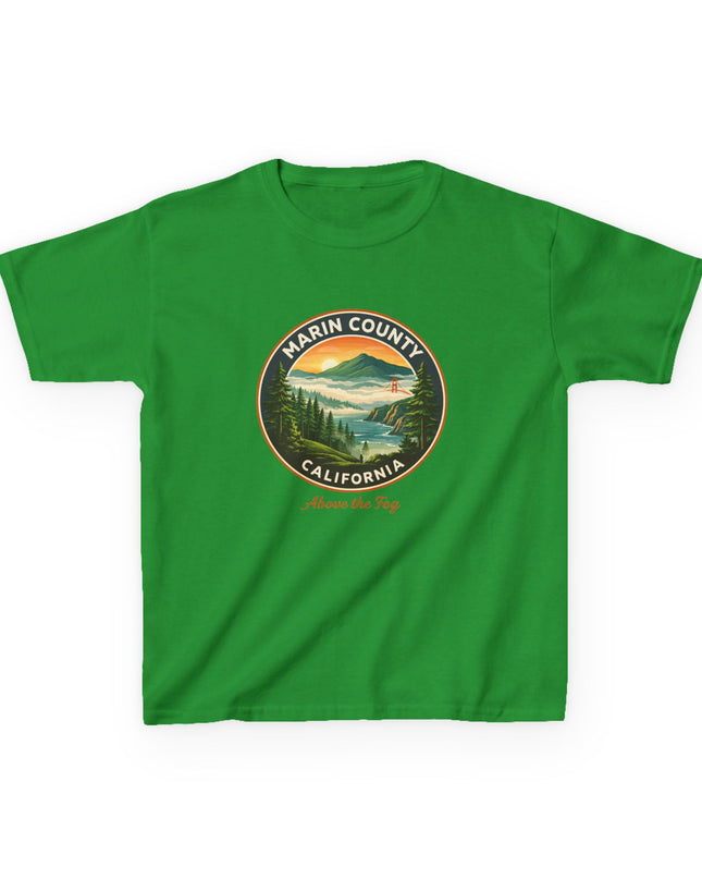 "Marin County, Above the Fog" Kids Heavy Cotton Tee