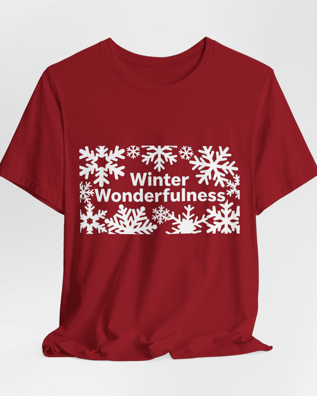 "Winter Wonderfulness" Unisex Jersey Short Sleeve Tee