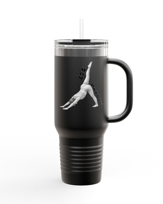 "Mom Strong Pilates" Insulated Travel Mug, 40oz