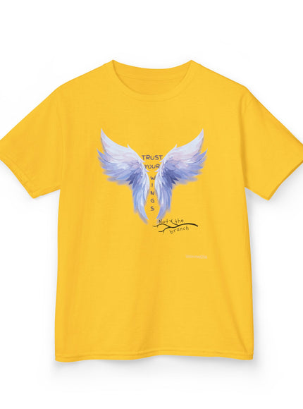 "Trust Your Wings, Not the Branch" Kids Heavy Cotton Tee