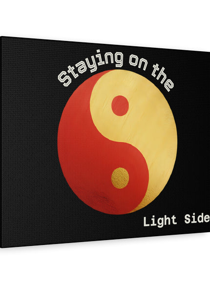 "Staying on the Light Side" Matte Canvas, Stretched, 12x9