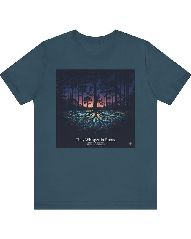 "They whisper in roots" Unisex Jersey Short Sleeve Tee