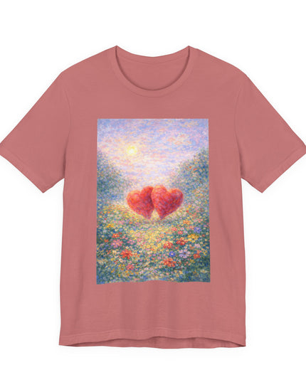 "Valentine's Day - Monet Style" Unisex Jersey Short Sleeve Tee