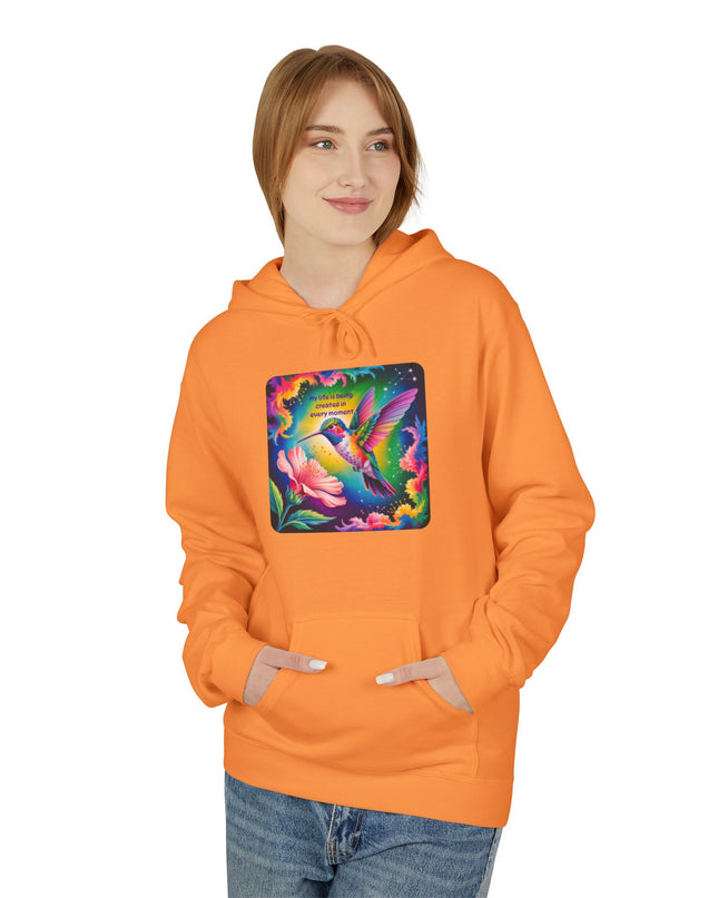 "My Life is Being Created in Every Moment" Unisex Midweight Softstyle Fleece Hoodie