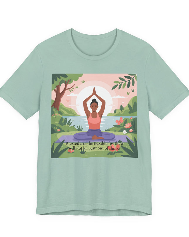 "Blessed are the Flexible" Unisex Short Sleeve Tee