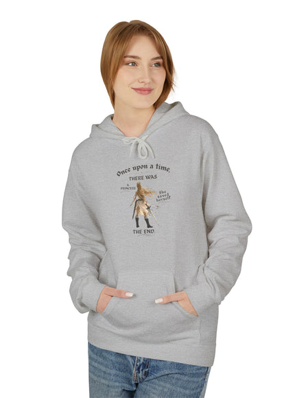"She Saved Herself V1" (Ink both sides) Unisex Midweight Softstyle Fleece Hoodie