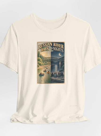 "Russian River Days, Russian River Nights" Unisex Jersey Short Sleeve Tee