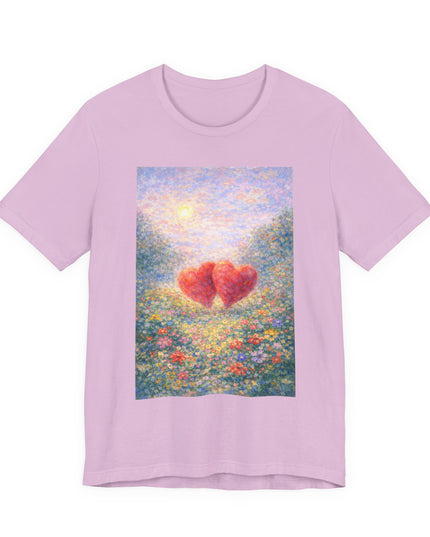 "Valentine's Day - Monet Style" Unisex Jersey Short Sleeve Tee