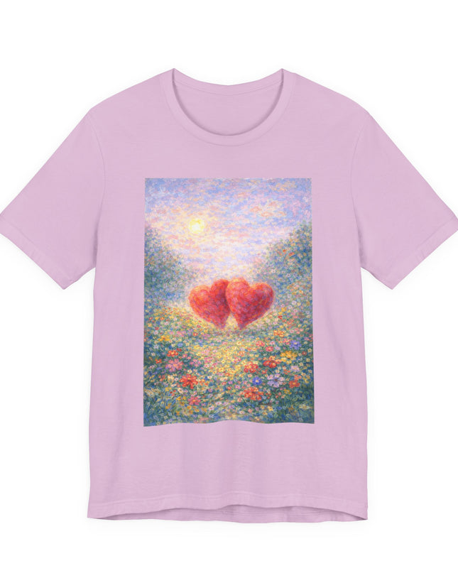 "Valentine's Day - Monet Style" Unisex Jersey Short Sleeve Tee