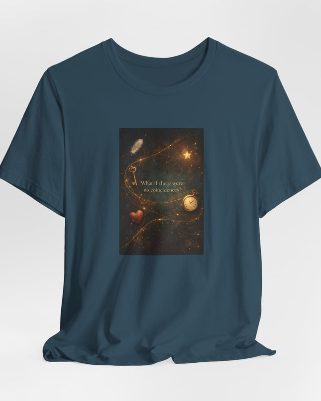"What If There Were No Coincidences?" Unisex Jersey Short Sleeve Tee