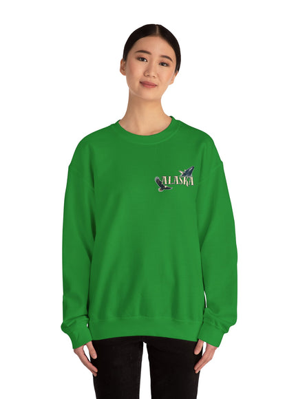 "Alaska" (Ink front and back) Unisex Heavy Blend Crewneck Sweatshirt