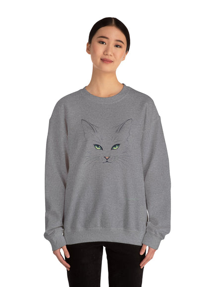 "Cat Face Sketch" Unisex Adult Sweatshirt