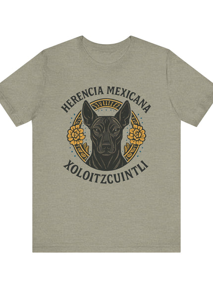 "Herencia mexicana - Xoloitzcuintli" Unisex Jersey Short Sleeve Tee
