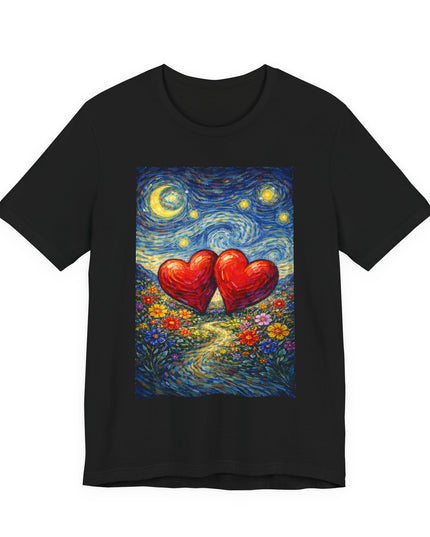 "Valentine's Day - Vincent Van Gogh Style" Unisex Jersey Short Sleeve Tee