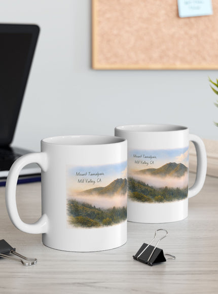 "Mount Tamalpais, Mill Valley, California" Ceramic Mug, (11oz, 15oz)