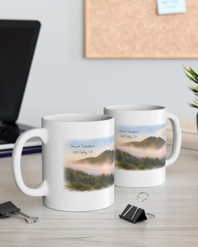 "Mount Tamalpais, Mill Valley, California" Ceramic Mug, (11oz, 15oz)