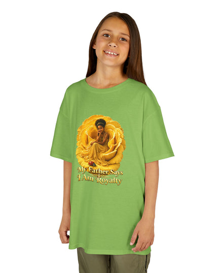"My Father Says I am Royalty" Kids Heavy Cotton Tee