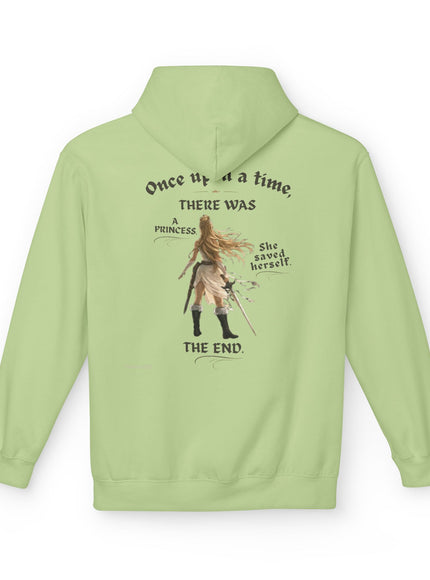 "She Saved Herself V1" (Ink both sides) Unisex Midweight Softstyle Fleece Hoodie