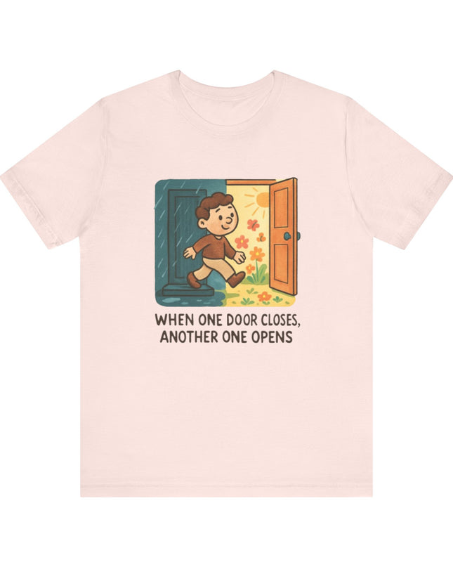 "Door Closes" Unisex Jersey Short Sleeve Tee