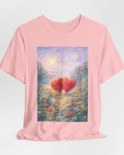 "Valentine's Day - Monet Style" Unisex Jersey Short Sleeve Tee