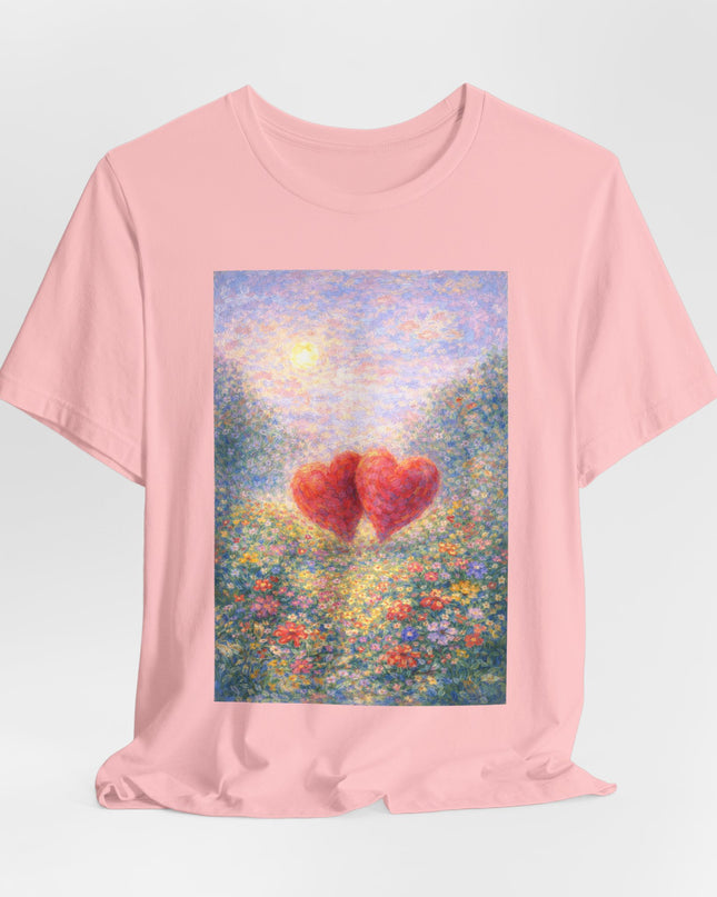 "Valentine's Day - Monet Style" Unisex Jersey Short Sleeve Tee