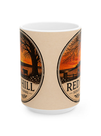 "Red Hill Sunset Farms" Ceramic Mug, (11oz, 15oz)