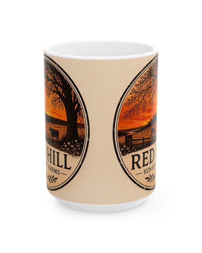 "Red Hill Sunset Farms" Ceramic Mug, (11oz, 15oz)