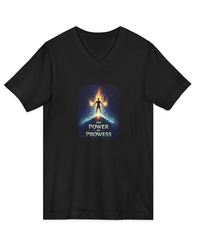 "The Power of Prowess" Unisex Jersey Short Sleeve V-Neck Tee
