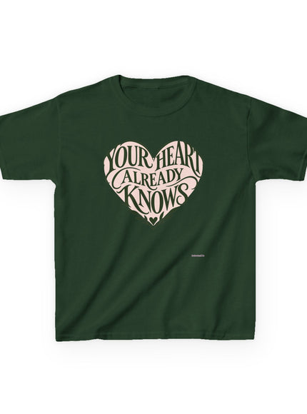 "Your Heart Already Knows" Kids Heavy Cotton Tee