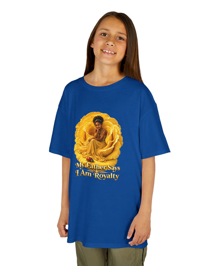 "My Father Says I am Royalty" Kids Heavy Cotton Tee