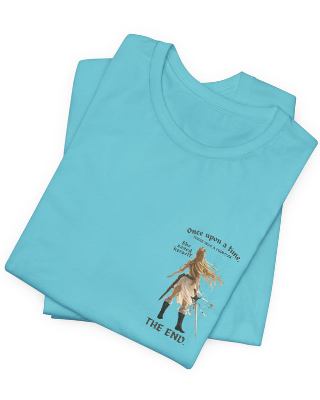 "She Saved Herself" (ink both sides) Unisex Jersey Short Sleeve Tee