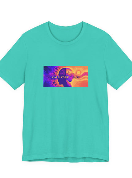 "Calm Over Chaos- Vivid" Unisex Jersey Short Sleeve Tee