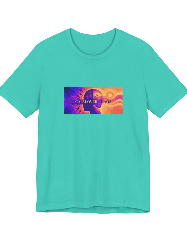 "Calm Over Chaos- Vivid" Unisex Jersey Short Sleeve Tee