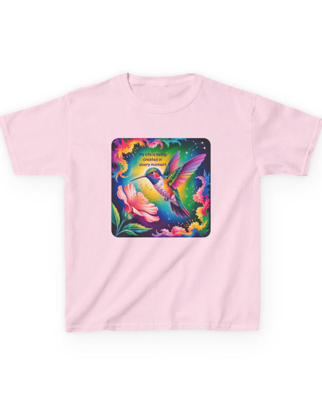 "My Life is Being Created in Every Moment" Kids Heavy Cotton Tee