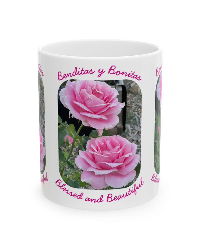 "Blessed and Beautiful" Ceramic Mug, (11oz, 15oz)