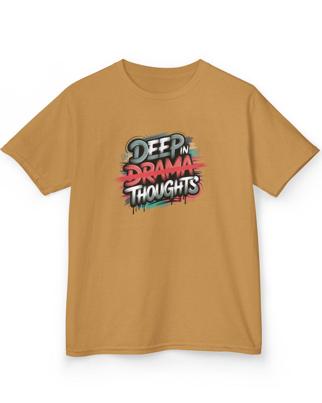 "Deep in Drama Thoughts" Kids Heavy Cotton Tee
