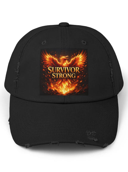 "Survivor Strong" Unisex Distressed Cap