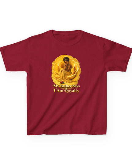 "My Father Says I am Royalty" Kids Heavy Cotton Tee