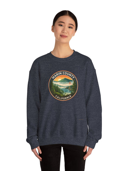 "Marin County, Above the Fog - no text" Unisex Heavy Blend Crewneck Sweatshirt