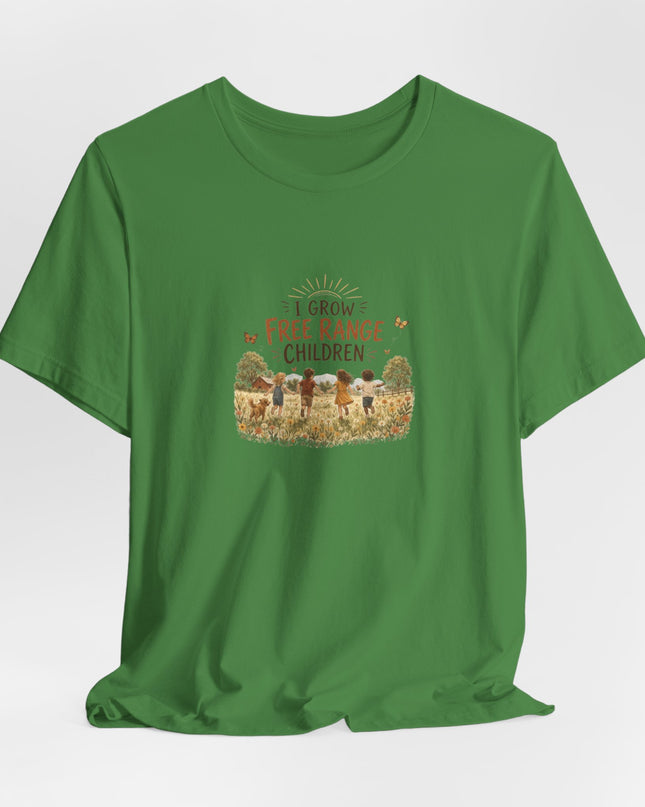 "I Grow Free Range Children" Unisex Jersey Cotton Tee