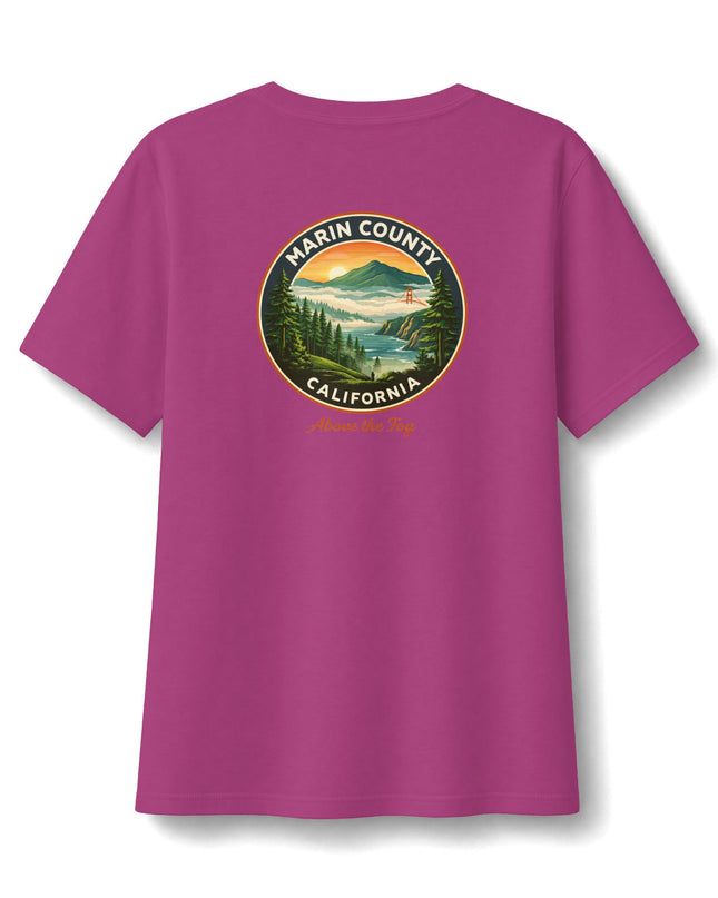 "Above the Fog" Women's Relaxed Jersey Short Sleeve V-Neck Tee