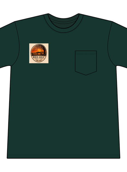 "Red Hill Sunset Farms" Core Blend Pocket Tee