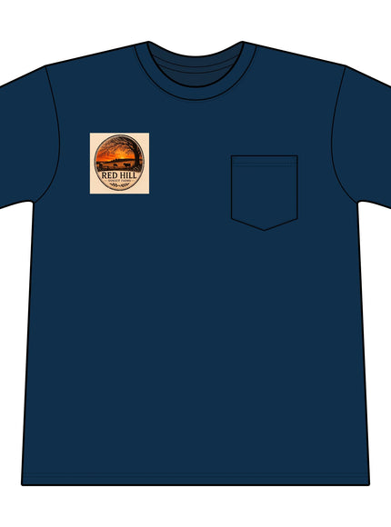 "Red Hill Sunset Farms" Core Blend Pocket Tee